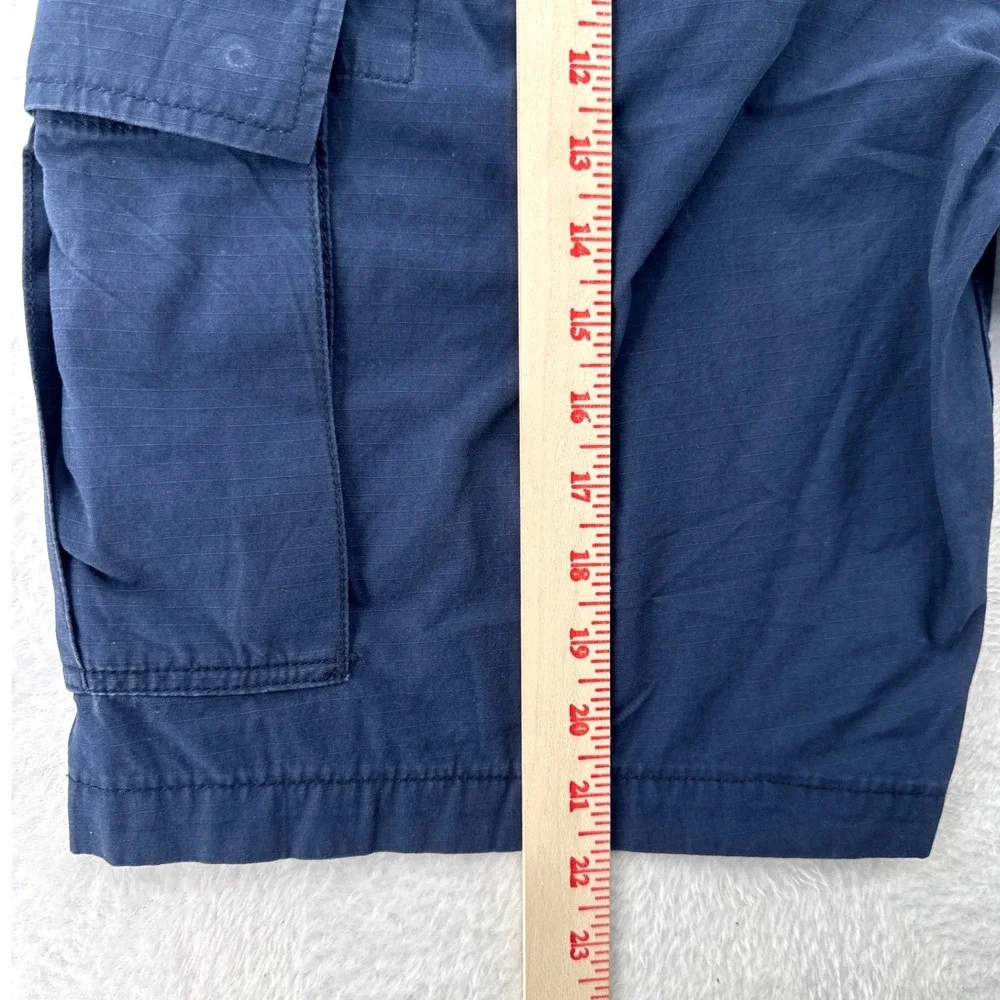 Levi's Mens Cargo Shorts Size 33 Navy Blue Ripstop Cotton Casual Outdoor Hiking